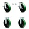 Service Caster 8 Inch Kingpinless Green Poly on Steel Caster Brake & Swivel Lock 2 Rigid, 2PK SCC-KP30S820-PUR-GB-SLB-BSL-2-R-2 - alternate 1